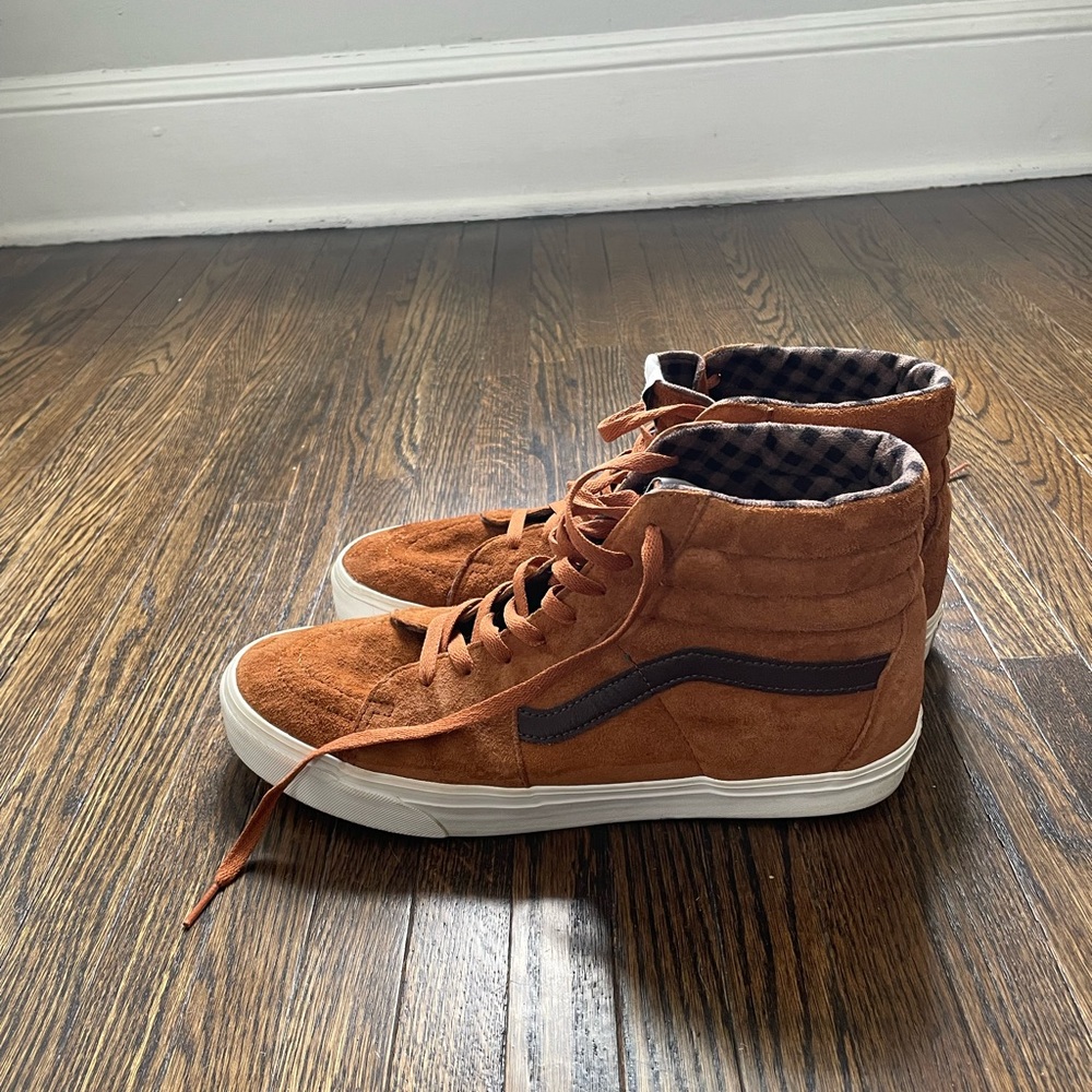 Vans Brown High-Top Suede Sneakers